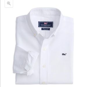Boys vineyard Vines white shirt 8 10 sm